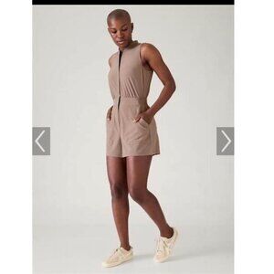 Athleta Brooklyn Romper Beige Sz 8